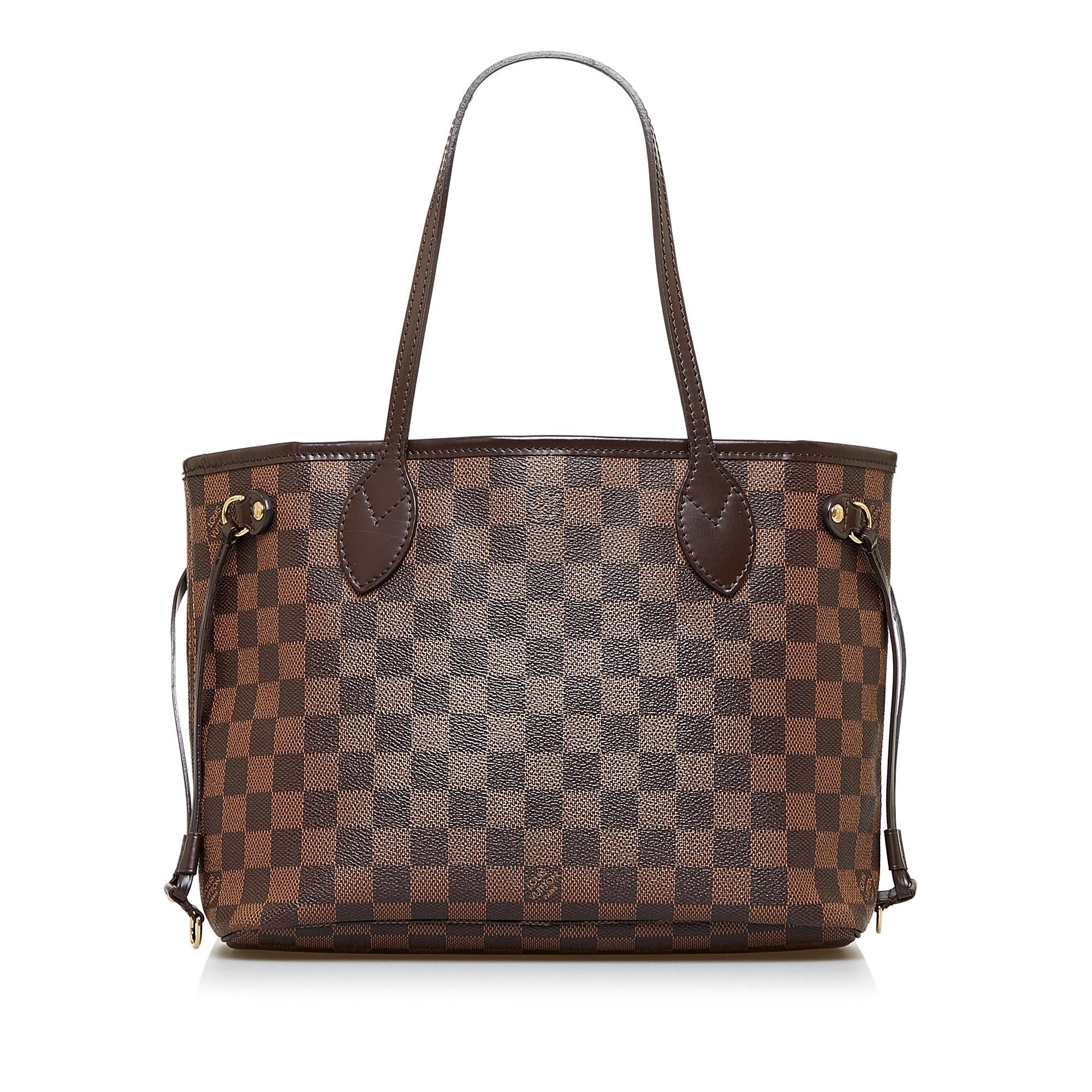 Louis Vuitton Damier Ebene Neverfull PM (SHG-piwJbU)