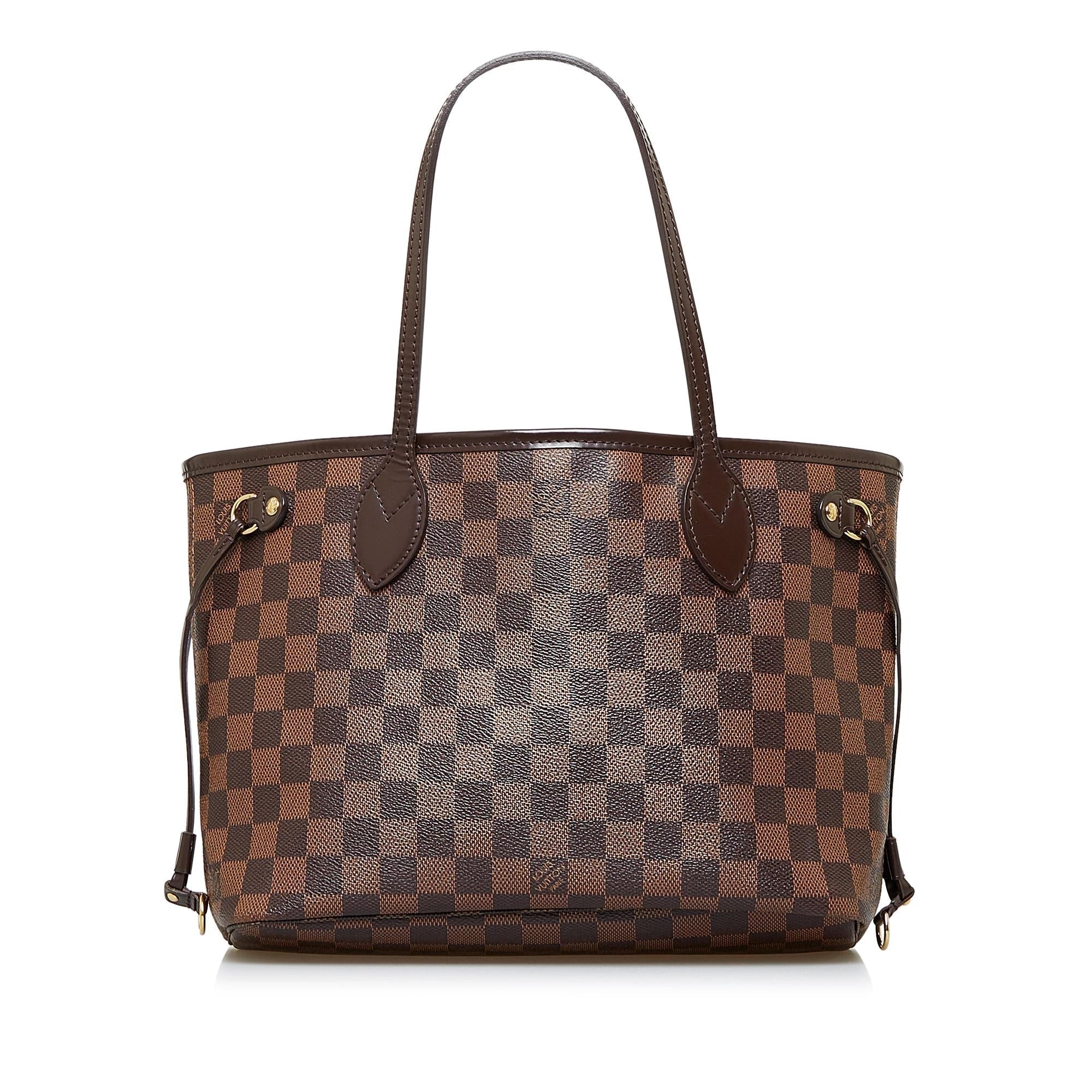 Louis Vuitton Damier Ebene Neverfull PM (SHG-piwJbU)