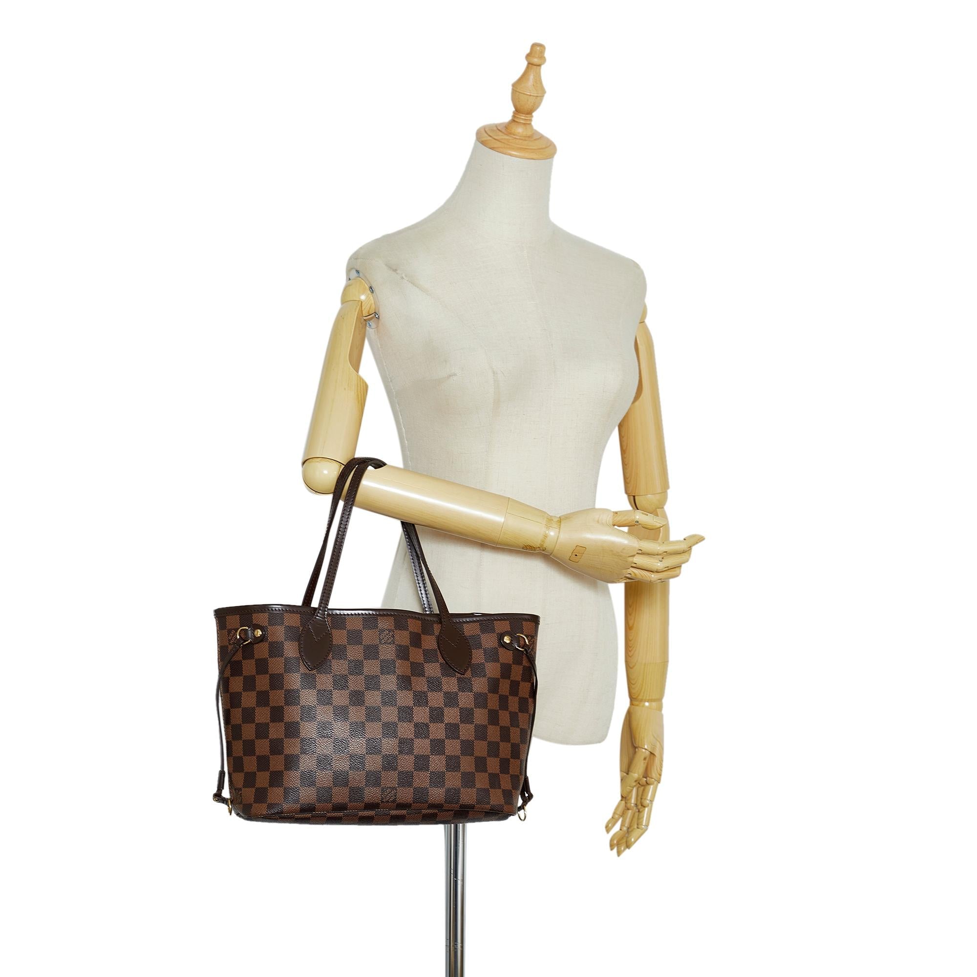 Louis Vuitton Damier Ebene Neverfull PM (SHG-piwJbU)