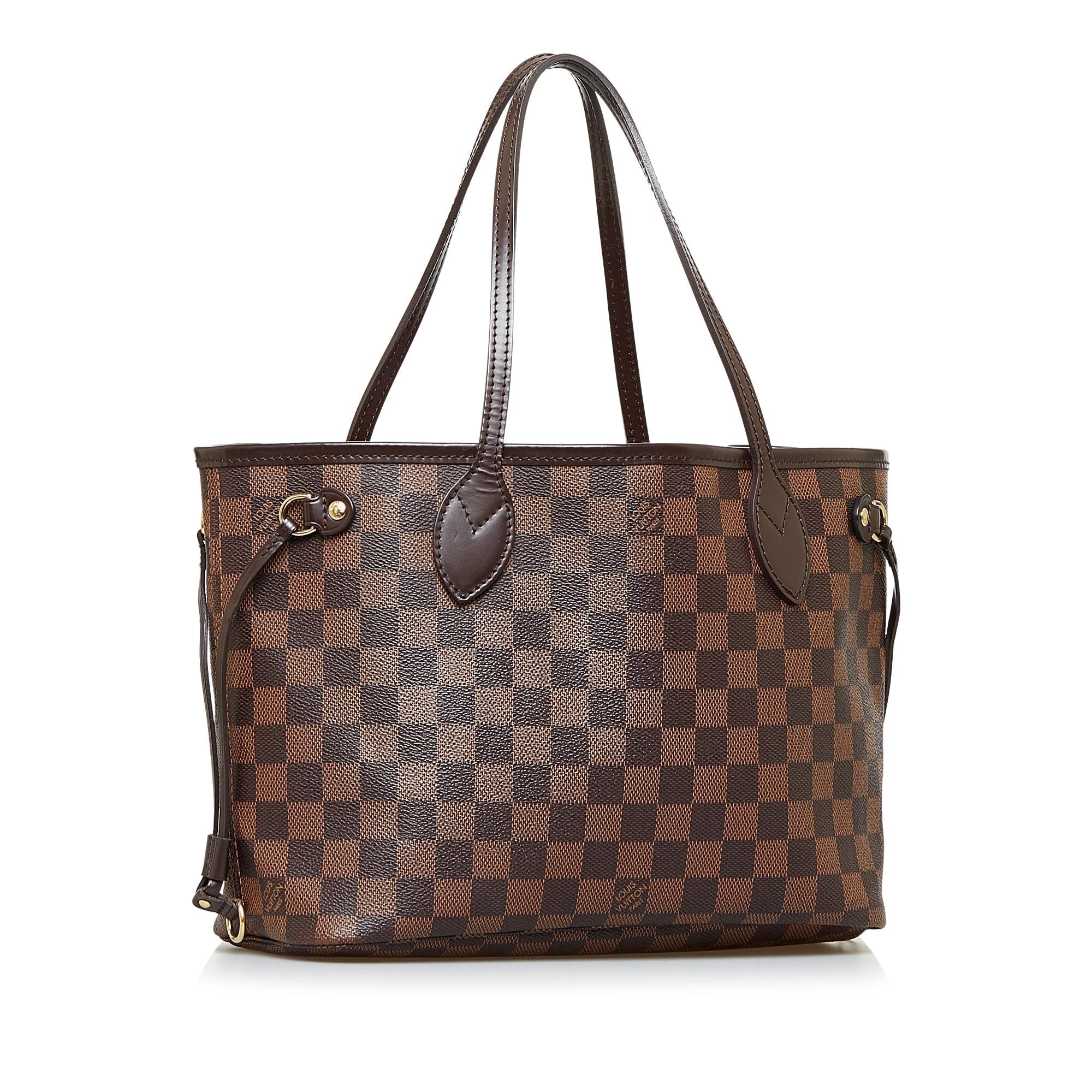 Louis Vuitton Damier Ebene Neverfull PM (SHG-piwJbU)