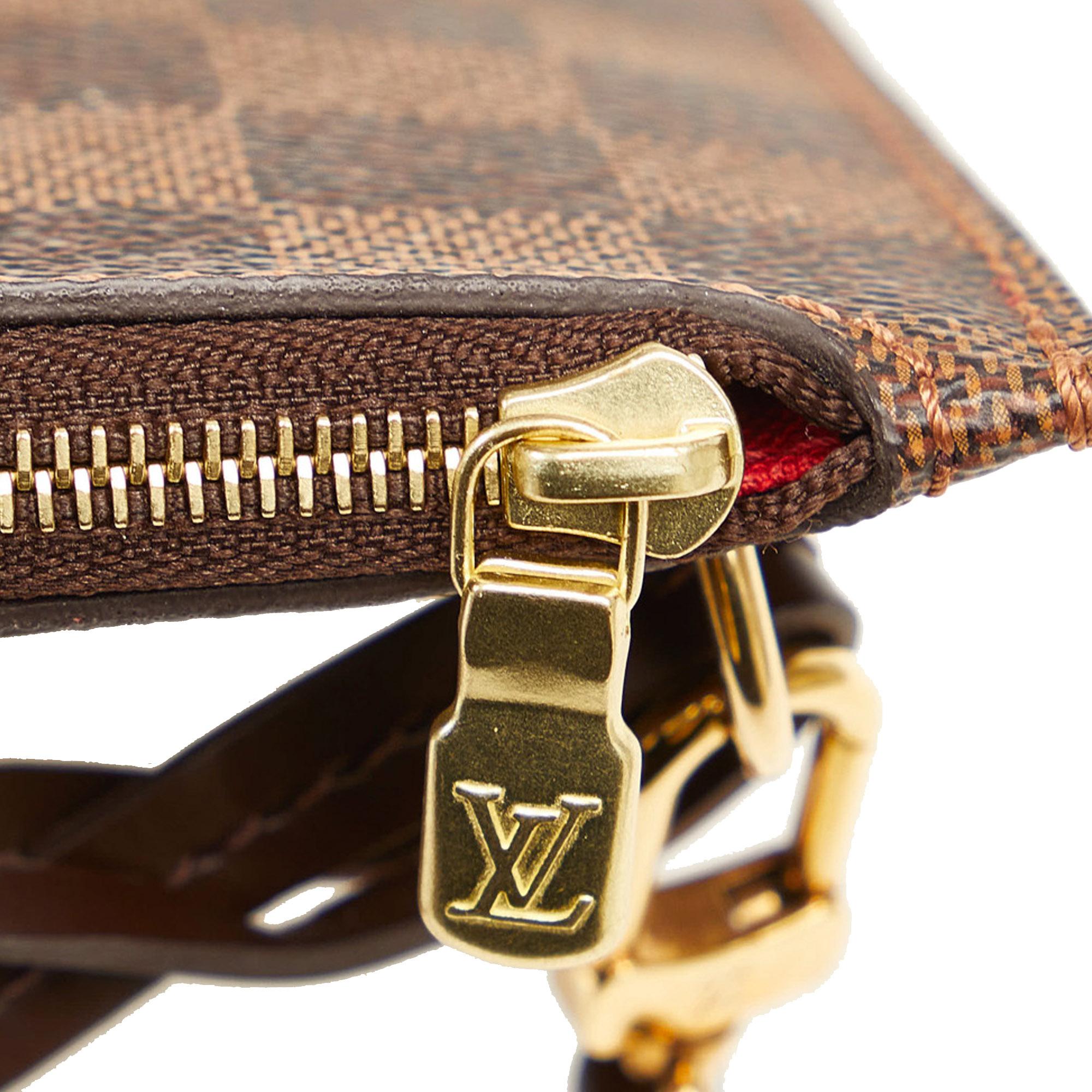 Louis Vuitton Damier Ebene Neverfull Pochette (SHG-1SOOP1)