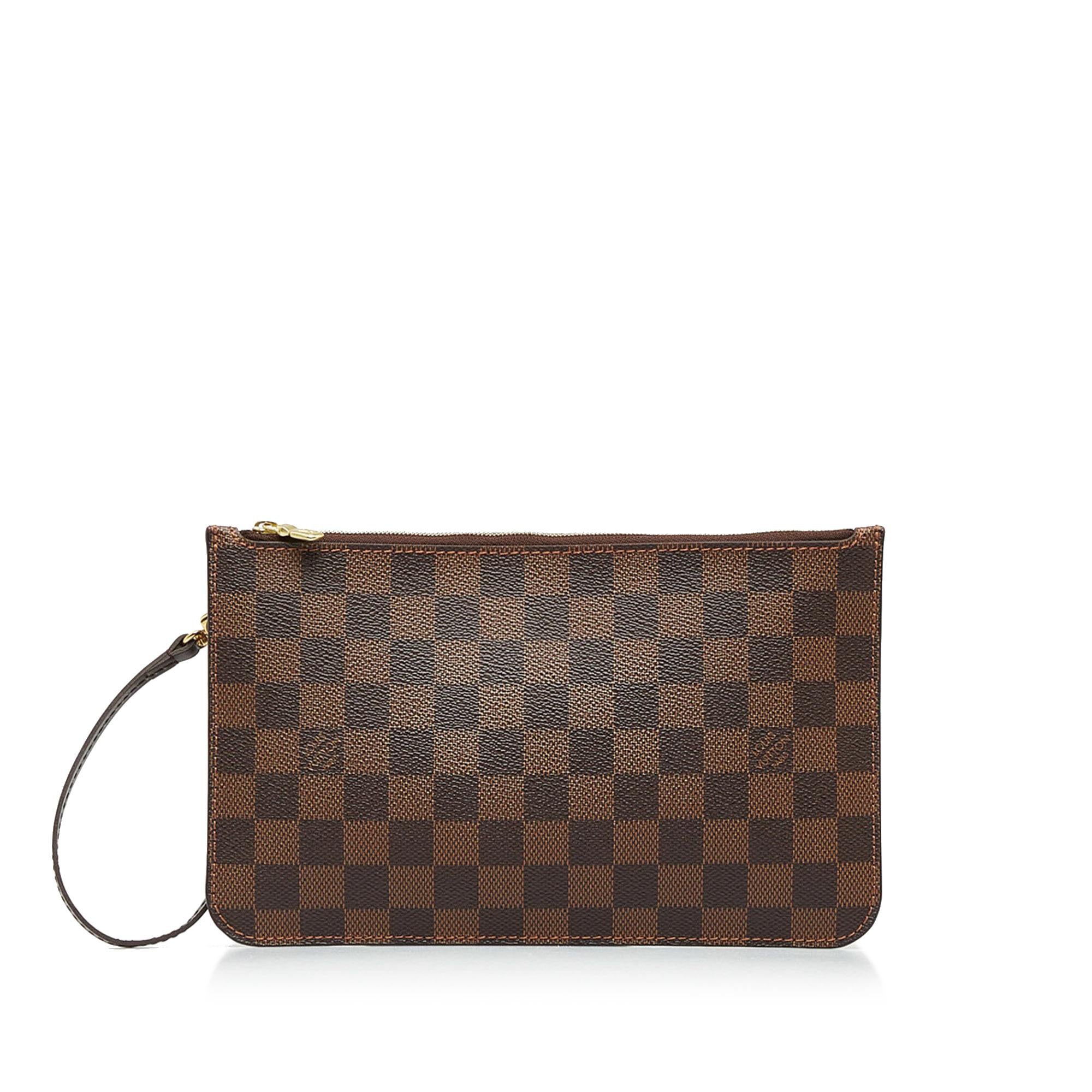 Louis Vuitton Damier Ebene Neverfull Pochette (SHG-1SOOP1)