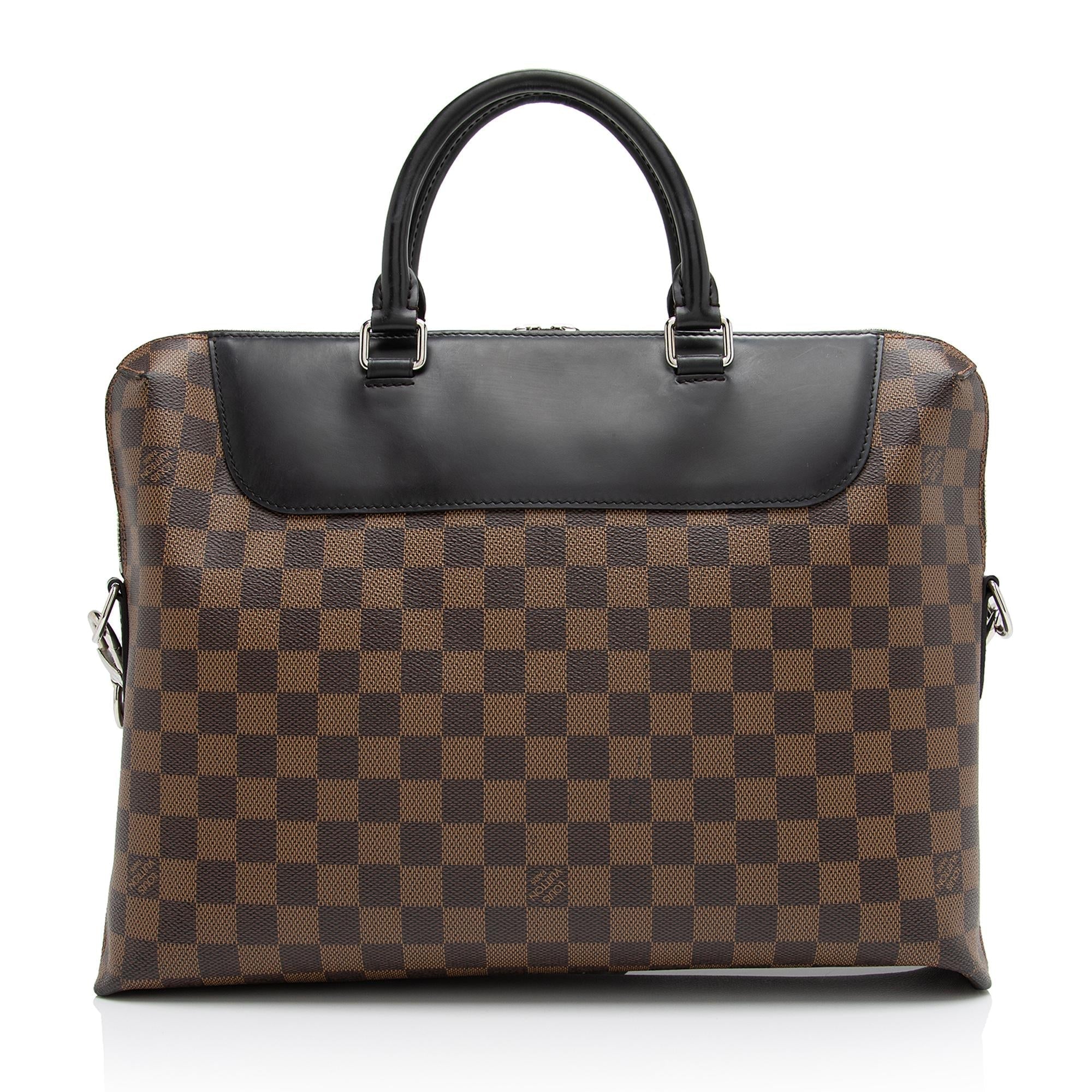 Louis Vuitton Damier Ebene Porte Documents Jour Bag (SHF-fTyCek)