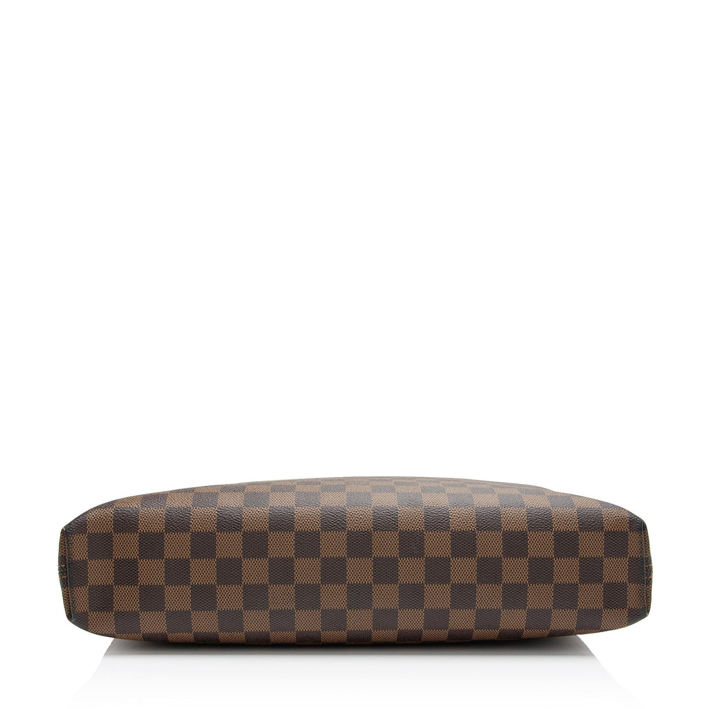 Louis Vuitton Damier Ebene Porte Documents Jour Bag (SHF-fTyCek)