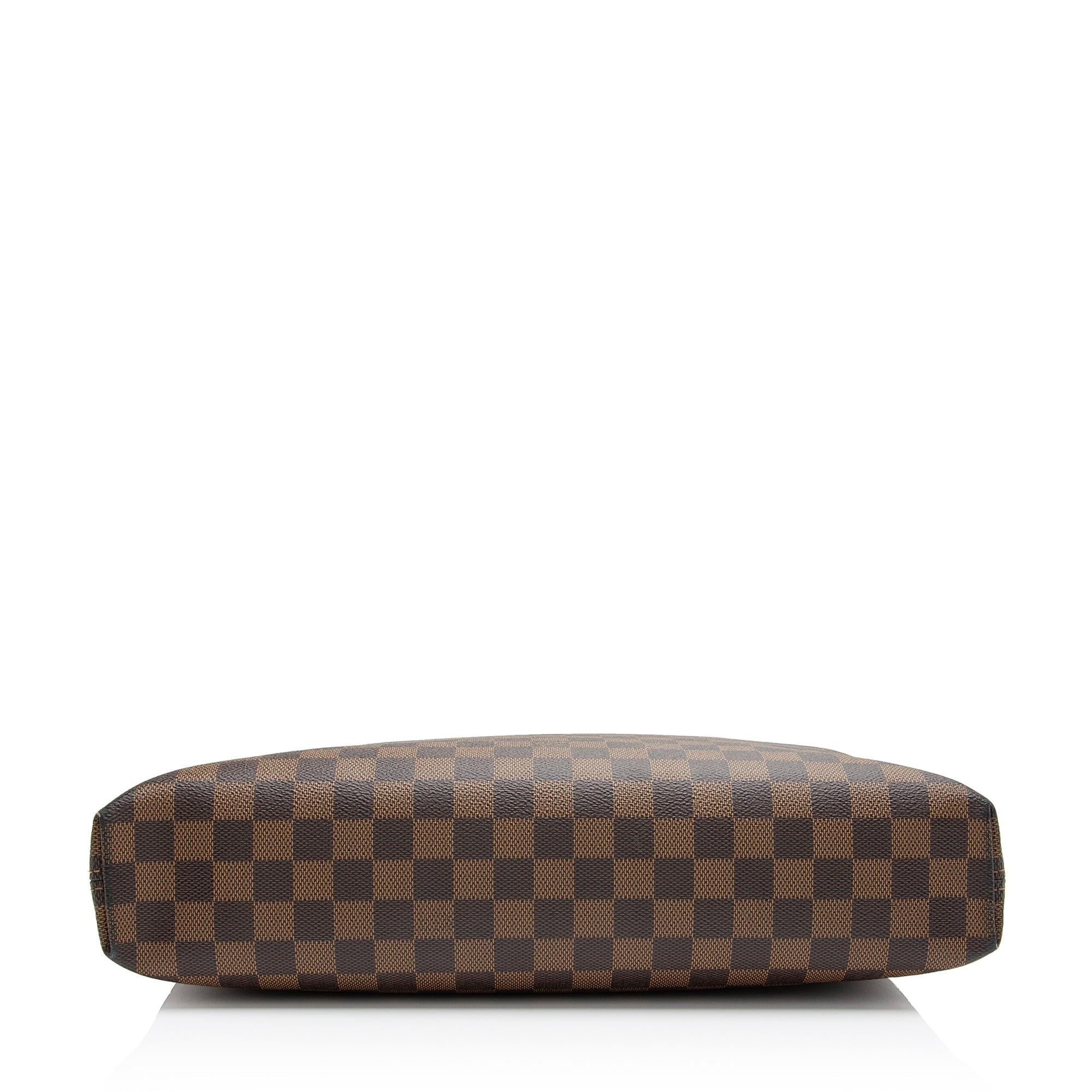 Louis Vuitton Damier Ebene Porte Documents Jour Bag (SHF-fTyCek)