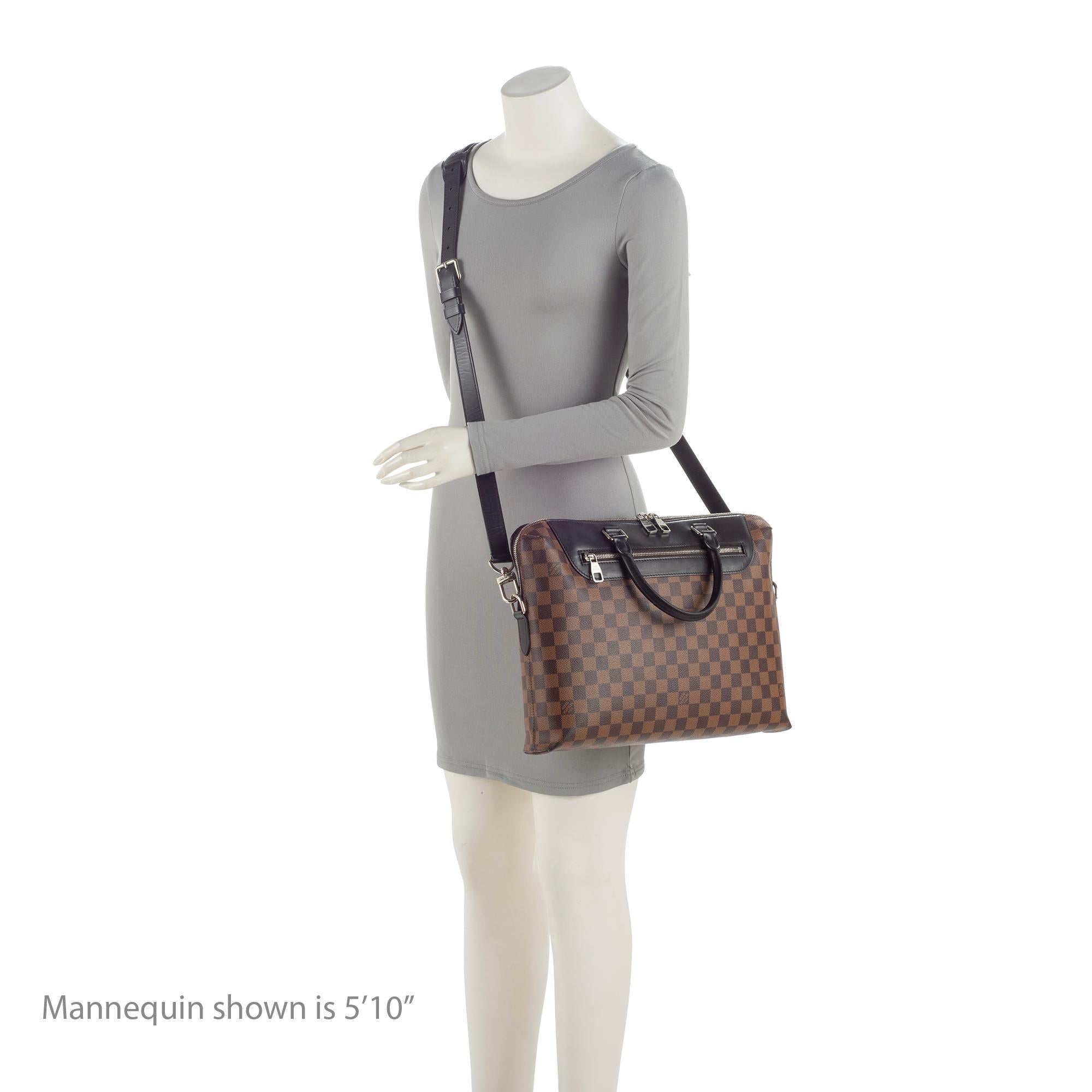 Louis Vuitton Damier Ebene Porte Documents Jour Bag (SHF-fTyCek)