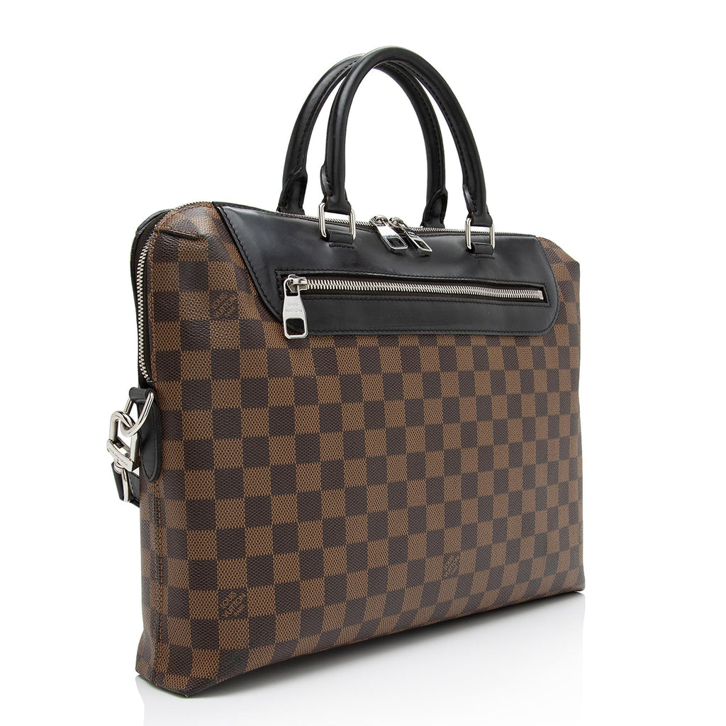 Louis Vuitton Damier Ebene Porte Documents Jour Bag (SHF-fTyCek)