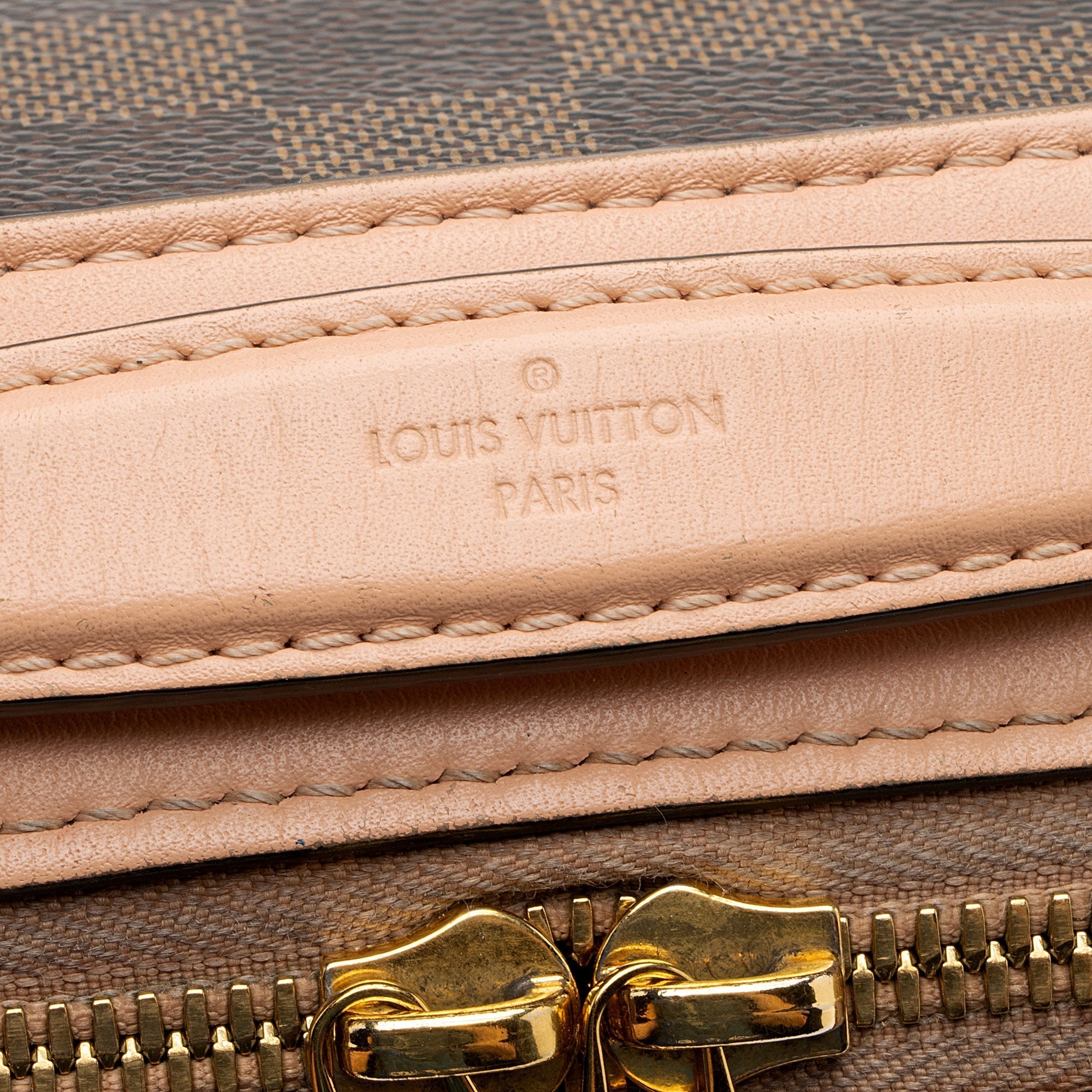 Louis Vuitton Damier Ebene Santa Monica Shoulder Bag (SHF-xbOCN7)