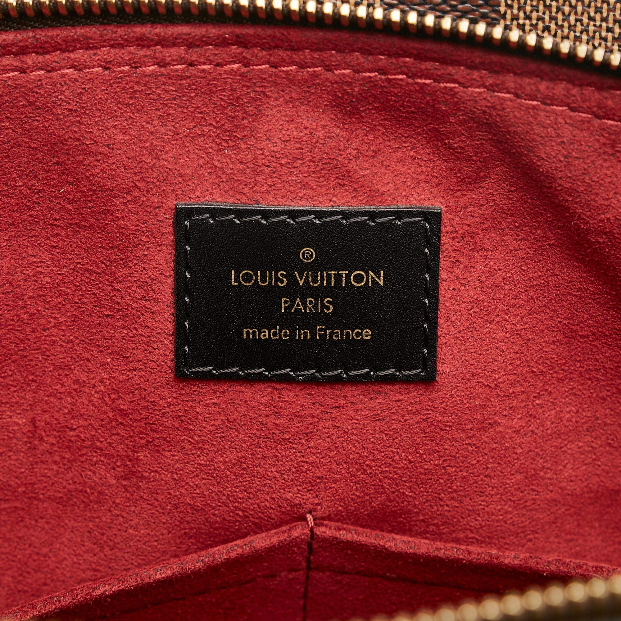 Louis Vuitton Damier Ebene Shearling Normandy (SHG-36551)