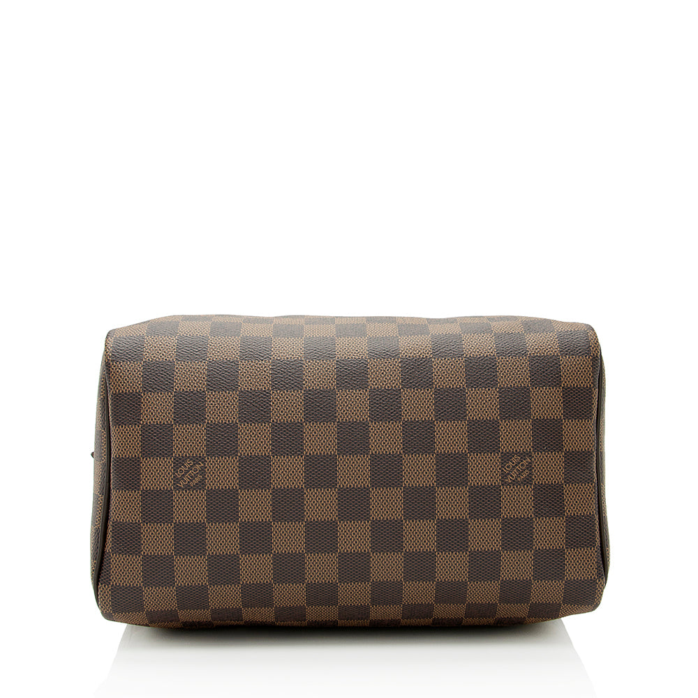Louis Vuitton Damier Ebene Speedy 25 Satchel (SHF-21684)