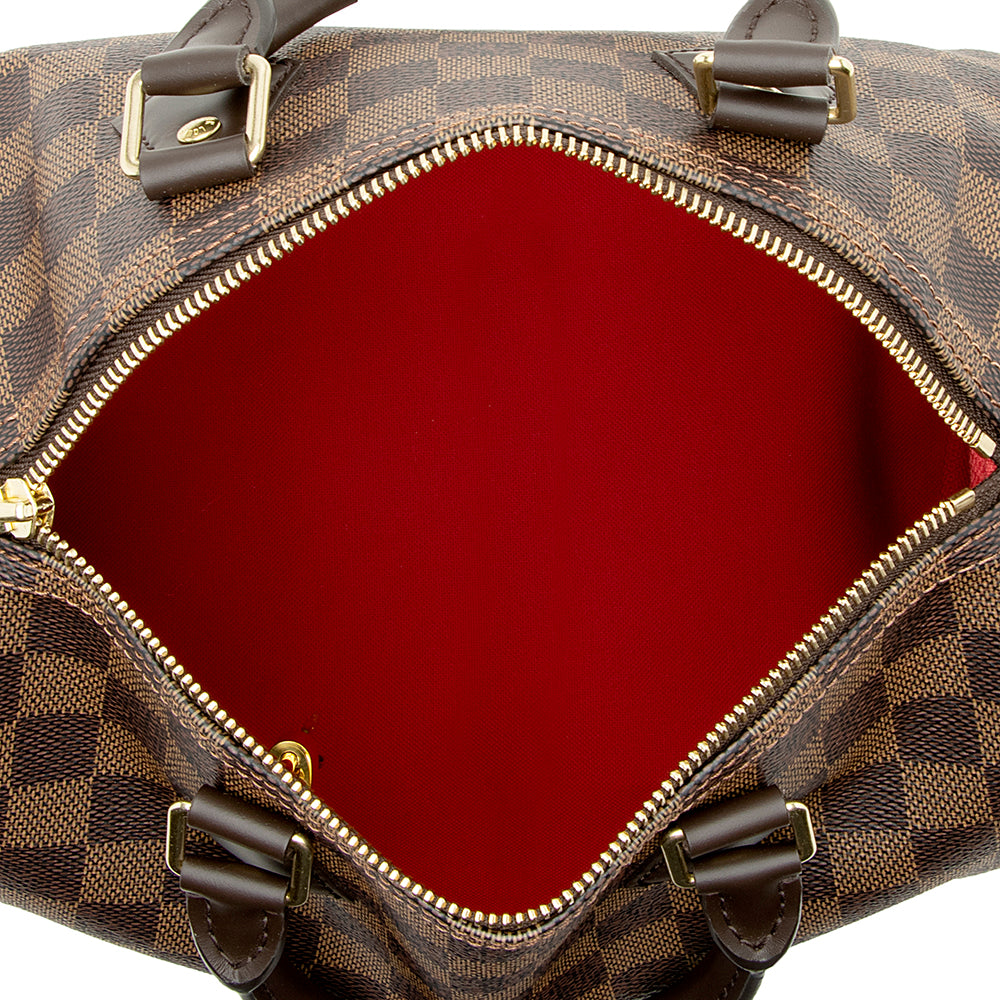 Louis Vuitton Damier Ebene Speedy 25 Satchel (SHF-21684)