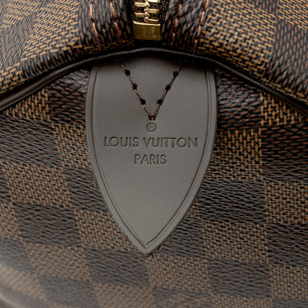 Louis Vuitton Damier Ebene Speedy 25 Satchel (SHF-21684)