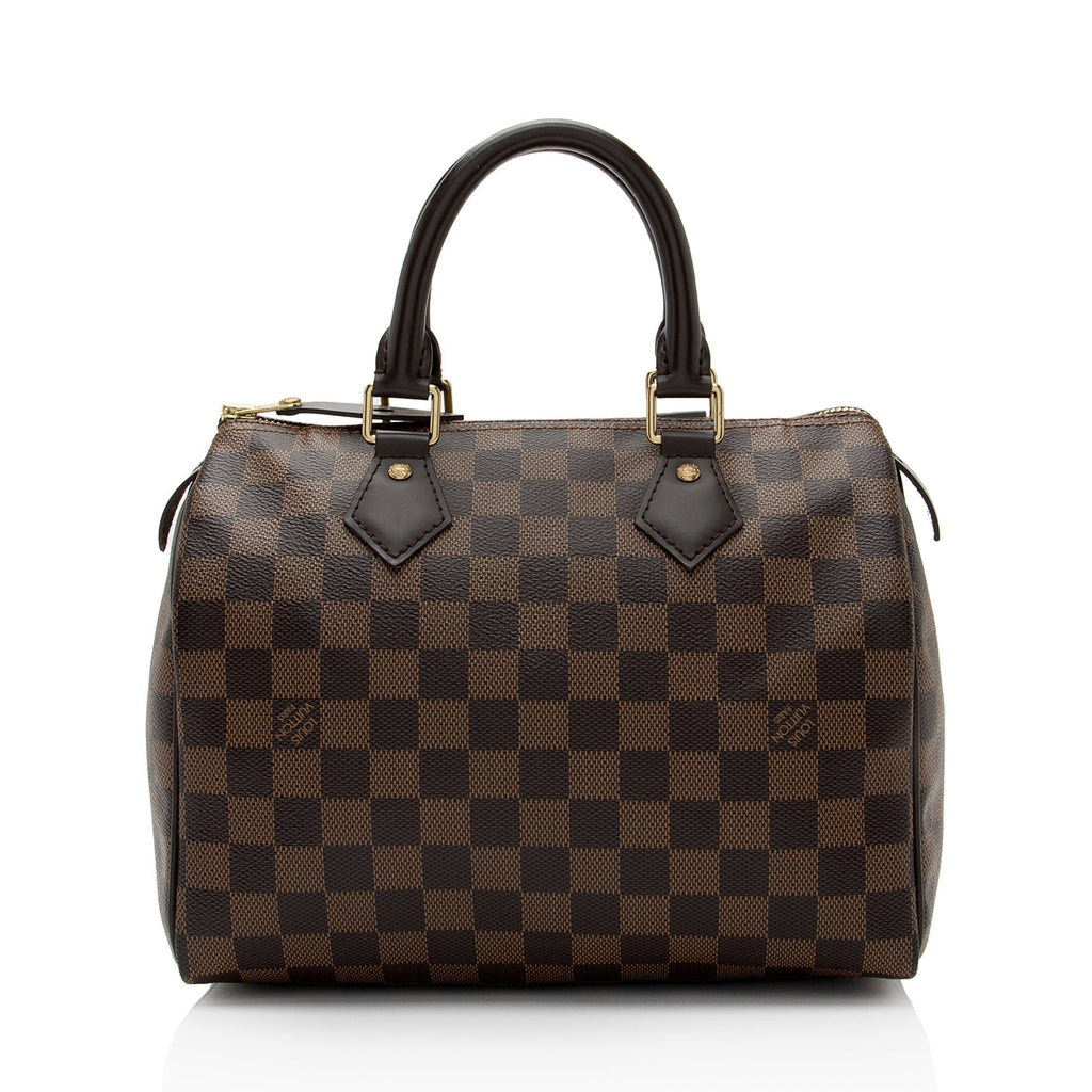 Louis Vuitton Damier Ebene Speedy 25 Satchel (SHF-dRJuLg)