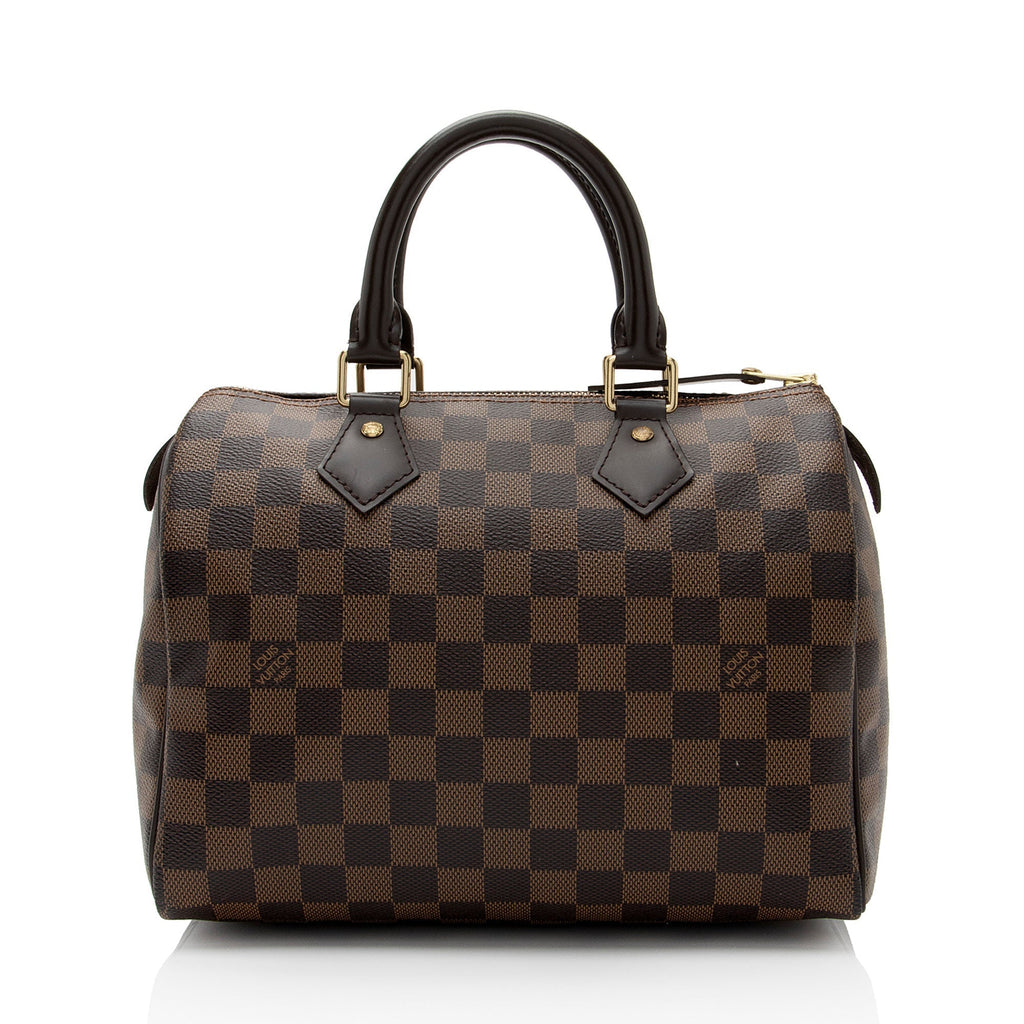 Louis Vuitton Damier Ebene Speedy 25 Satchel (SHF-dRJuLg)