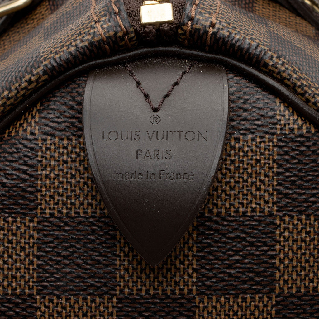 Louis Vuitton Damier Ebene Speedy 25 Satchel (SHF-dRJuLg)