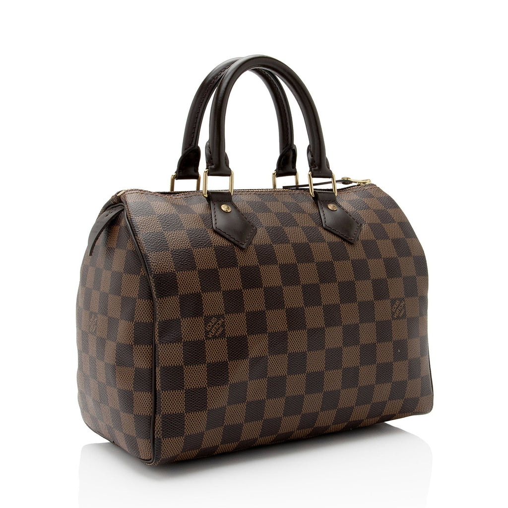 Louis Vuitton Damier Ebene Speedy 25 Satchel (SHF-dRJuLg)