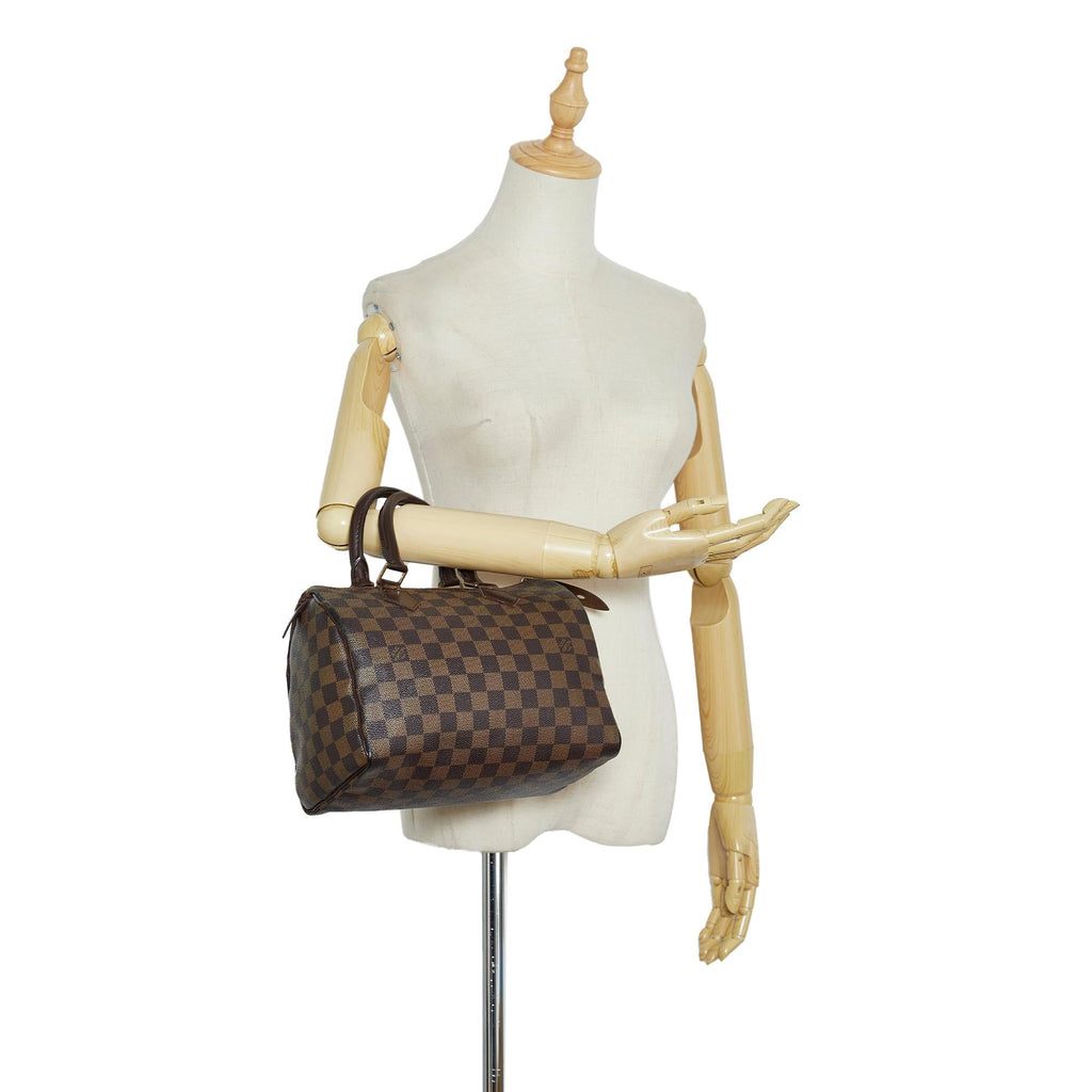 Louis Vuitton Damier Ebene Speedy 25 (SHG-KZUoFY)