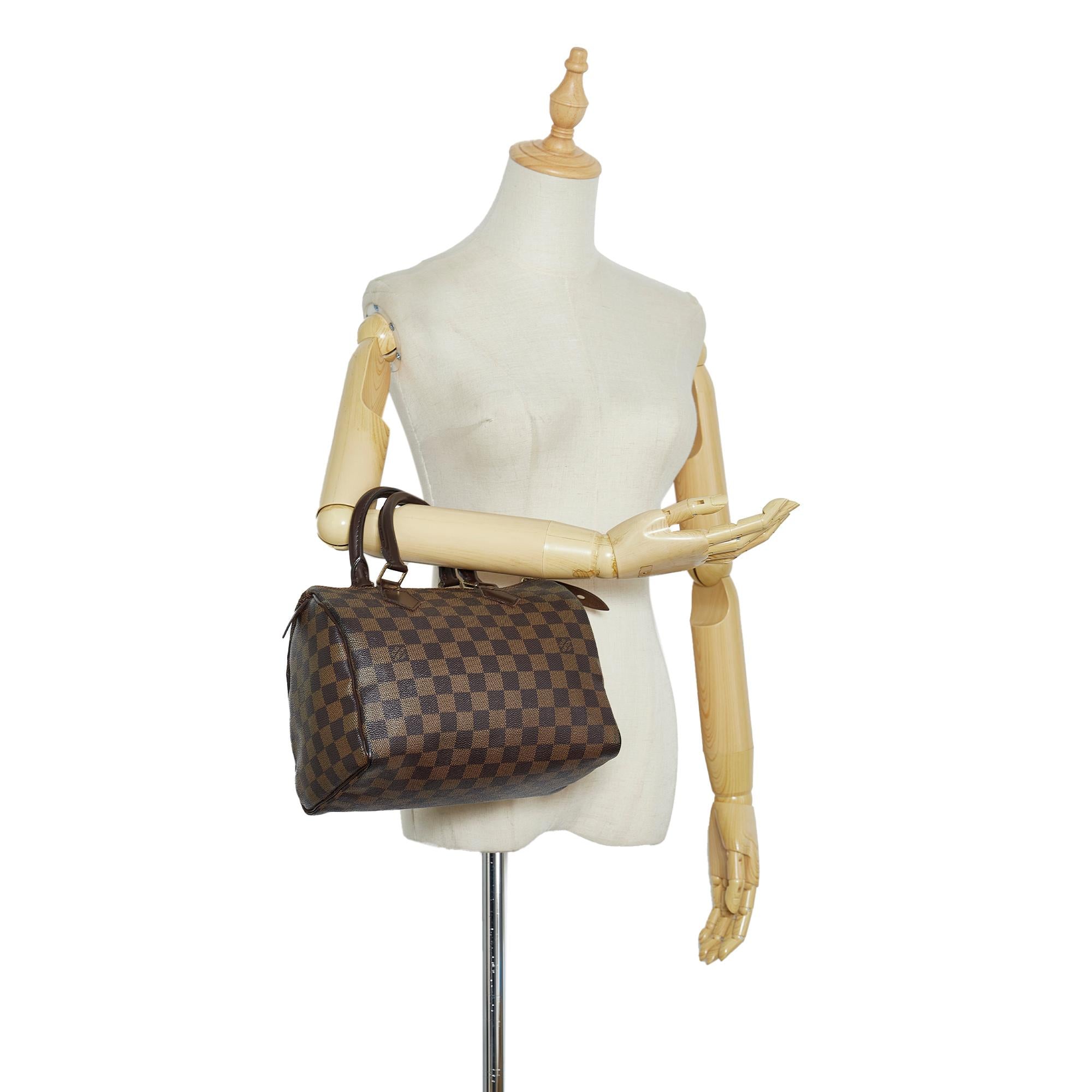 Louis Vuitton Damier Ebene Speedy 25 (SHG-KZUoFY)