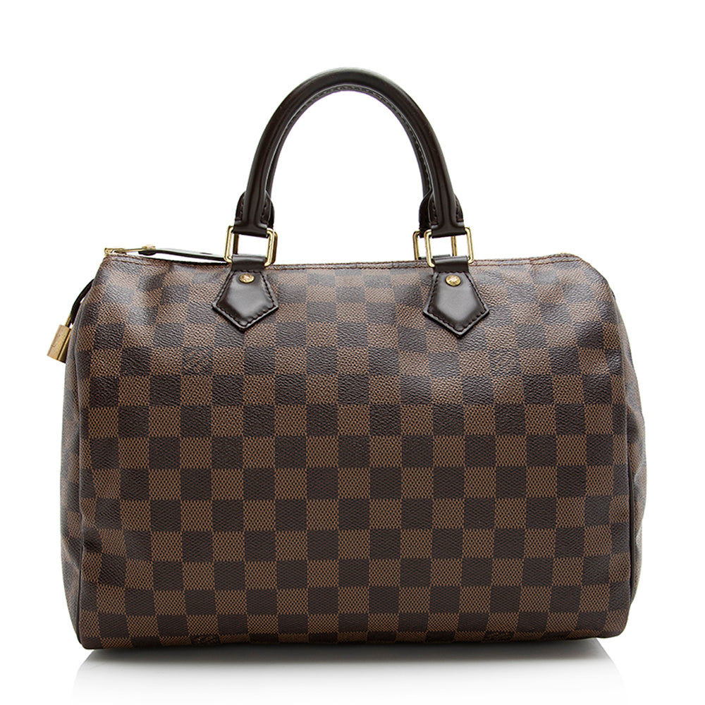 Louis Vuitton Damier Ebene Speedy 30 Satchel (SHF-21204)