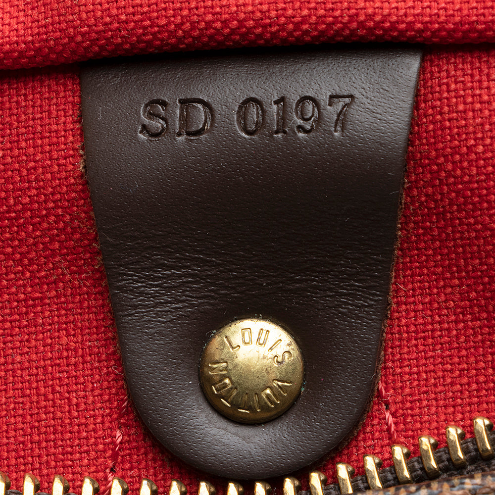 Louis Vuitton Damier Ebene Speedy 30 Satchel (SHF-21204)