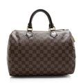 Louis Vuitton Damier Ebene Speedy 30 Satchel (SHF-21204)