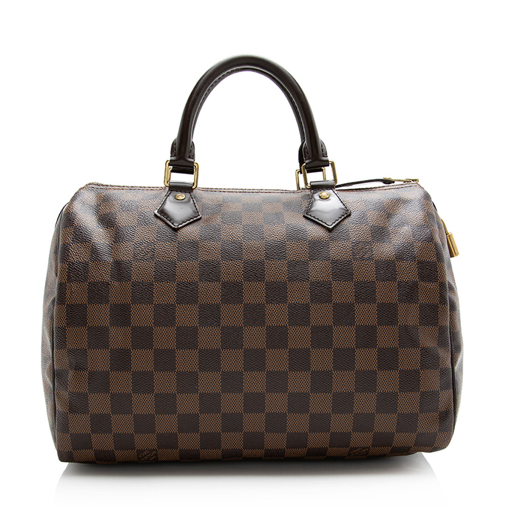 Louis Vuitton Damier Ebene Speedy 30 Satchel (SHF-21204)