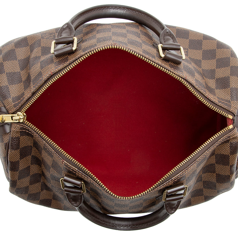 Louis Vuitton Damier Ebene Speedy 30 Satchel (SHF-21204)