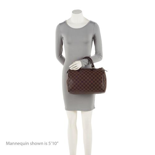 Louis Vuitton Damier Ebene Speedy 30 Satchel (SHF-21204)