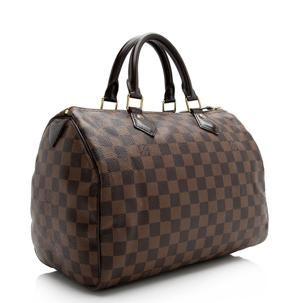 Louis Vuitton Damier Ebene Speedy 30 Satchel (SHF-21204)