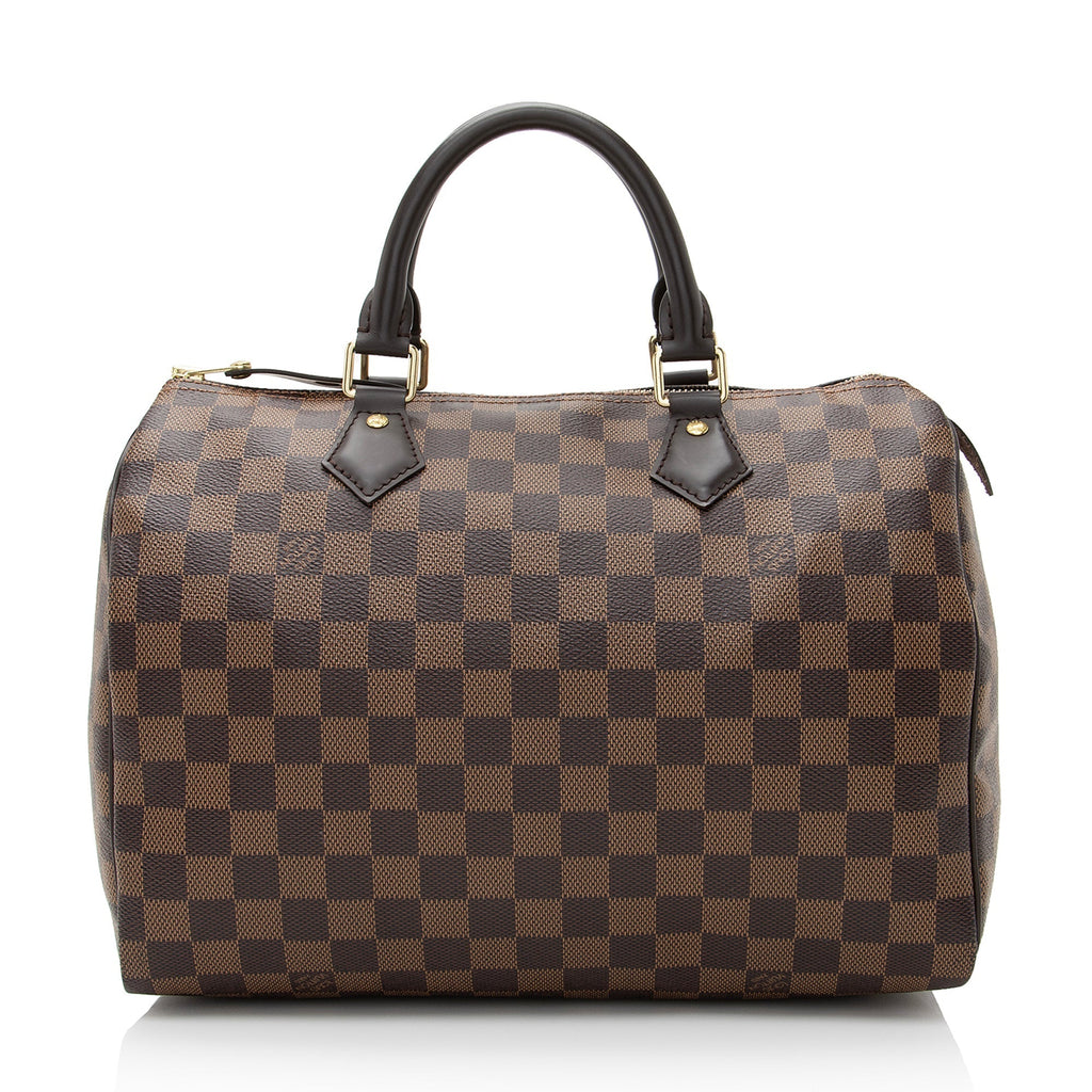 Louis Vuitton Damier Ebene Speedy 30 Satchel (SHF-22465)