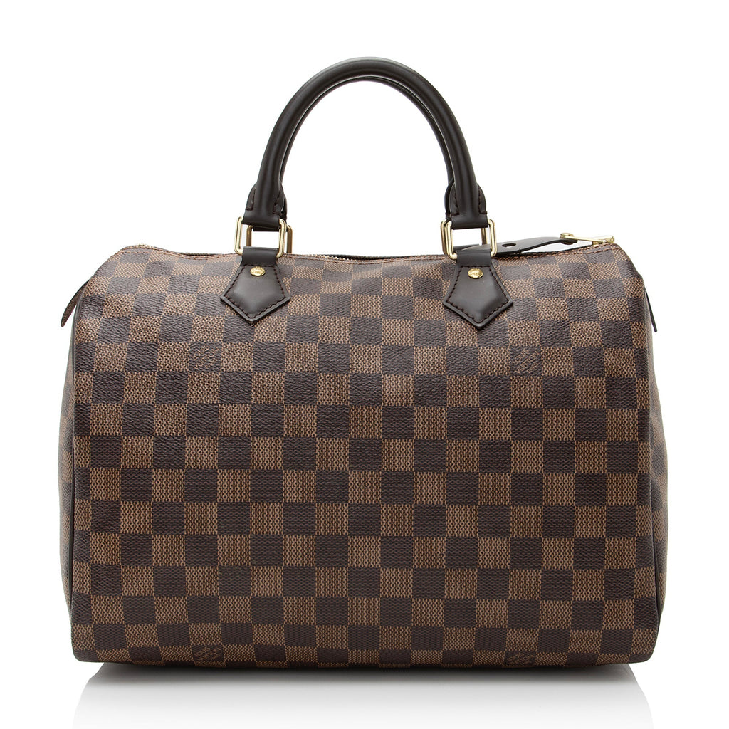 Louis Vuitton Damier Ebene Speedy 30 Satchel (SHF-22465)