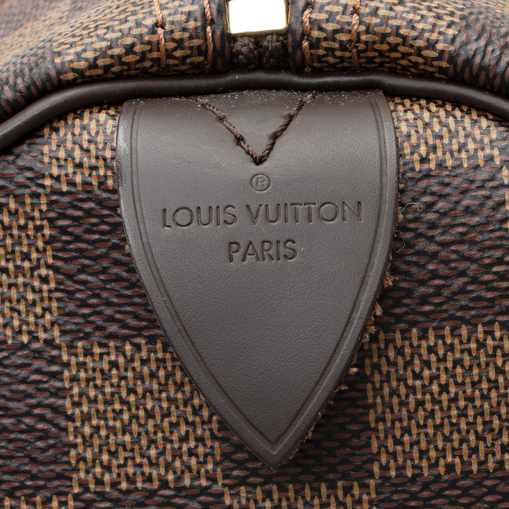 Louis Vuitton Damier Ebene Speedy 30 Satchel (SHF-22465)