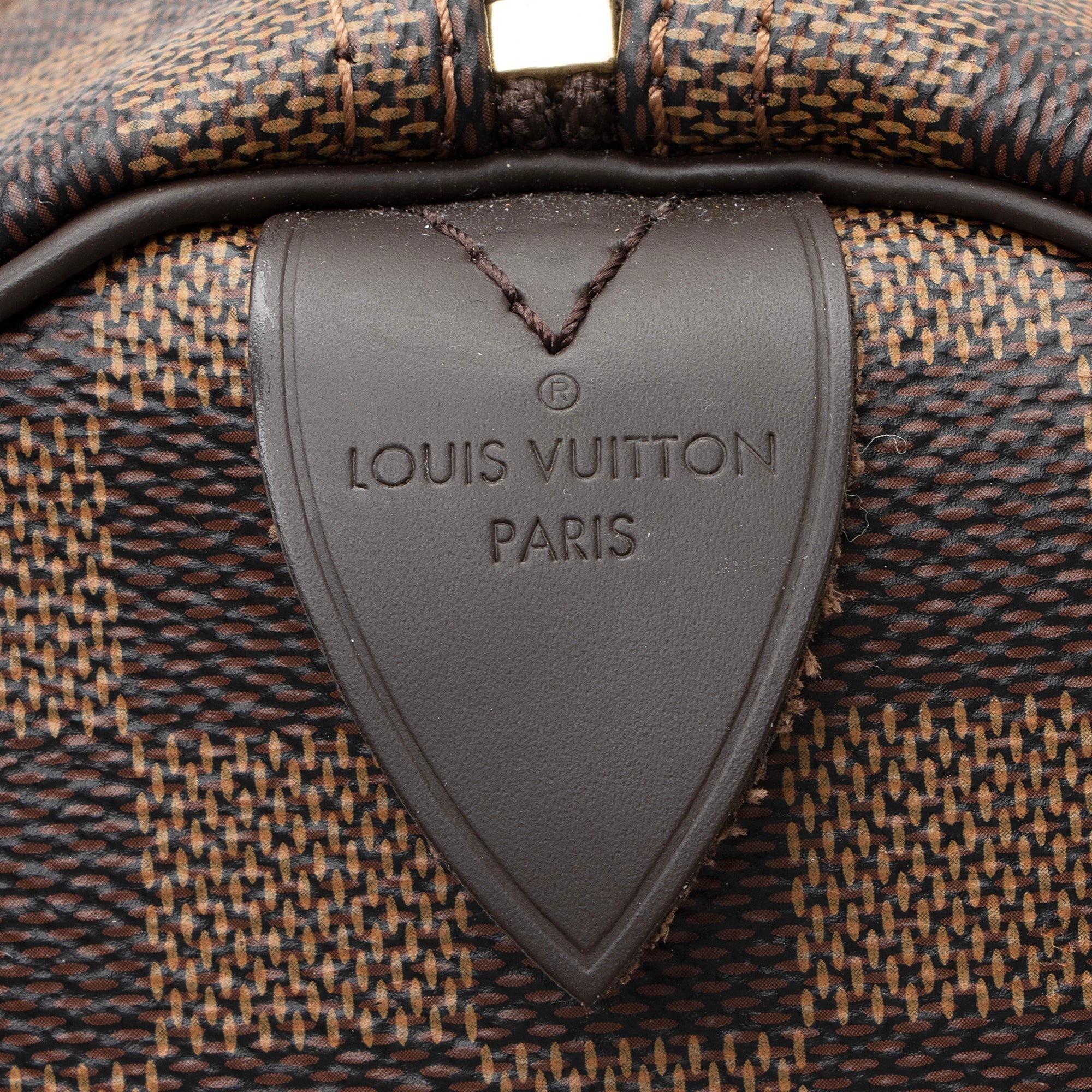 Louis Vuitton Damier Ebene Speedy 30 Satchel (SHF-22465)