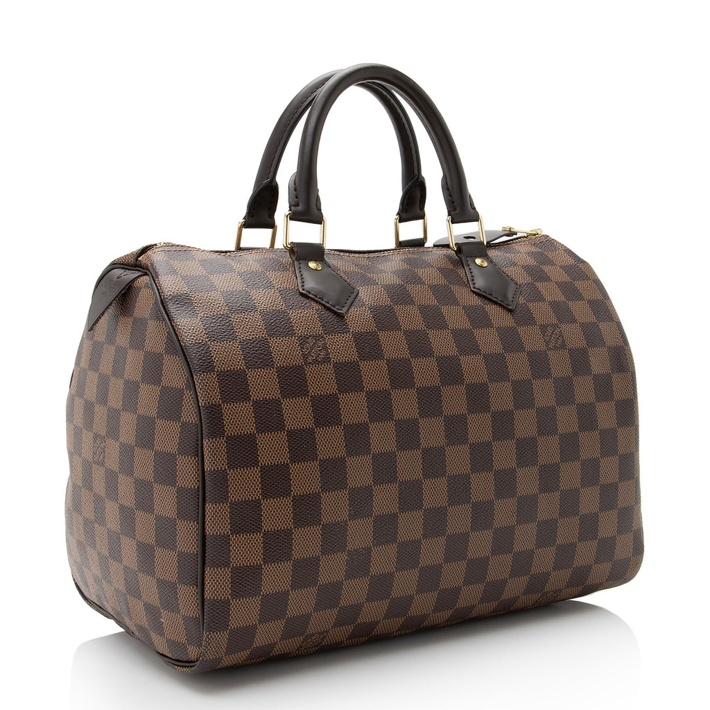 Louis Vuitton Damier Ebene Speedy 30 Satchel (SHF-22465)