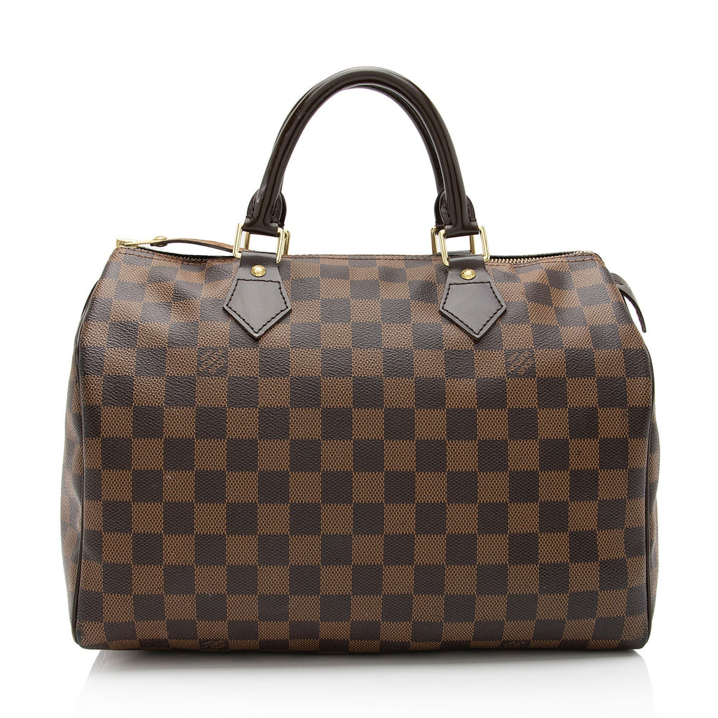 Louis Vuitton Damier Ebene Speedy 30 Satchel (SHF-nem96E)