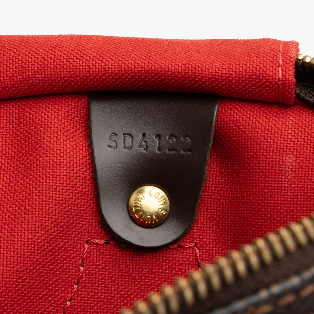 Louis Vuitton Damier Ebene Speedy 30 Satchel (SHF-nem96E)