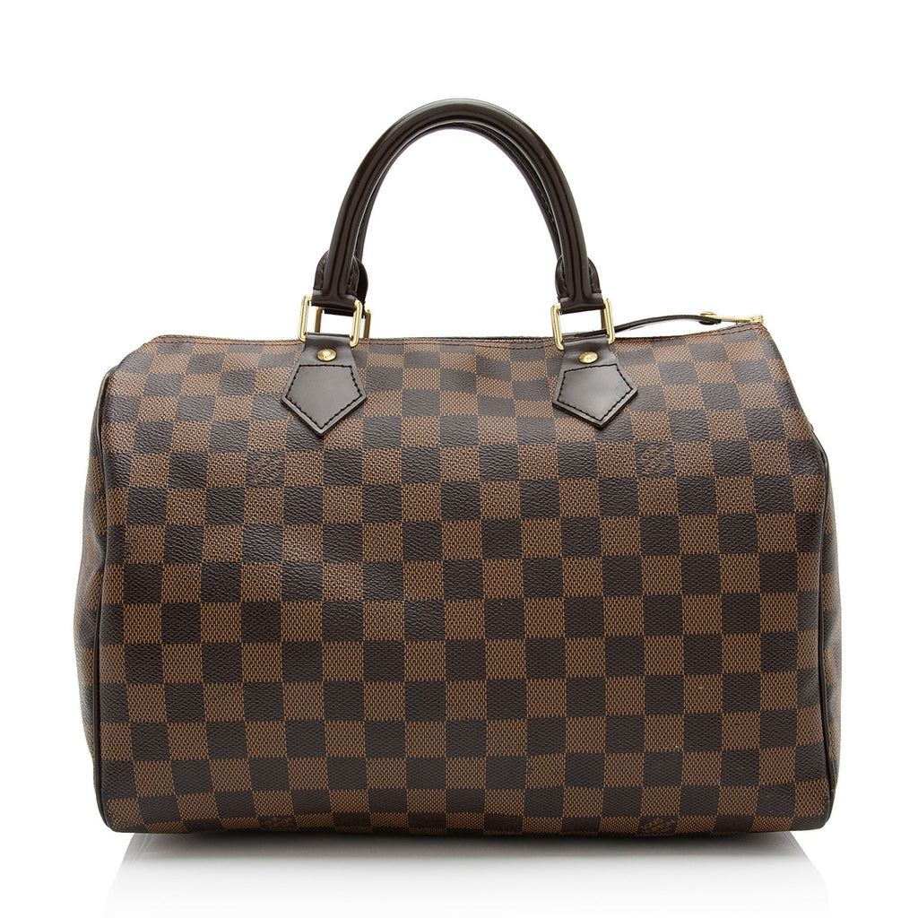 Louis Vuitton Damier Ebene Speedy 30 Satchel (SHF-nem96E)