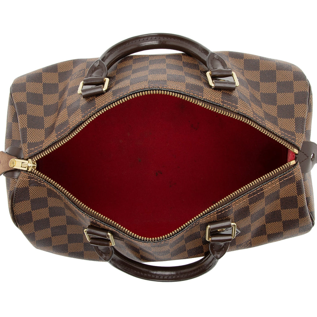 Louis Vuitton Damier Ebene Speedy 30 Satchel (SHF-nem96E)