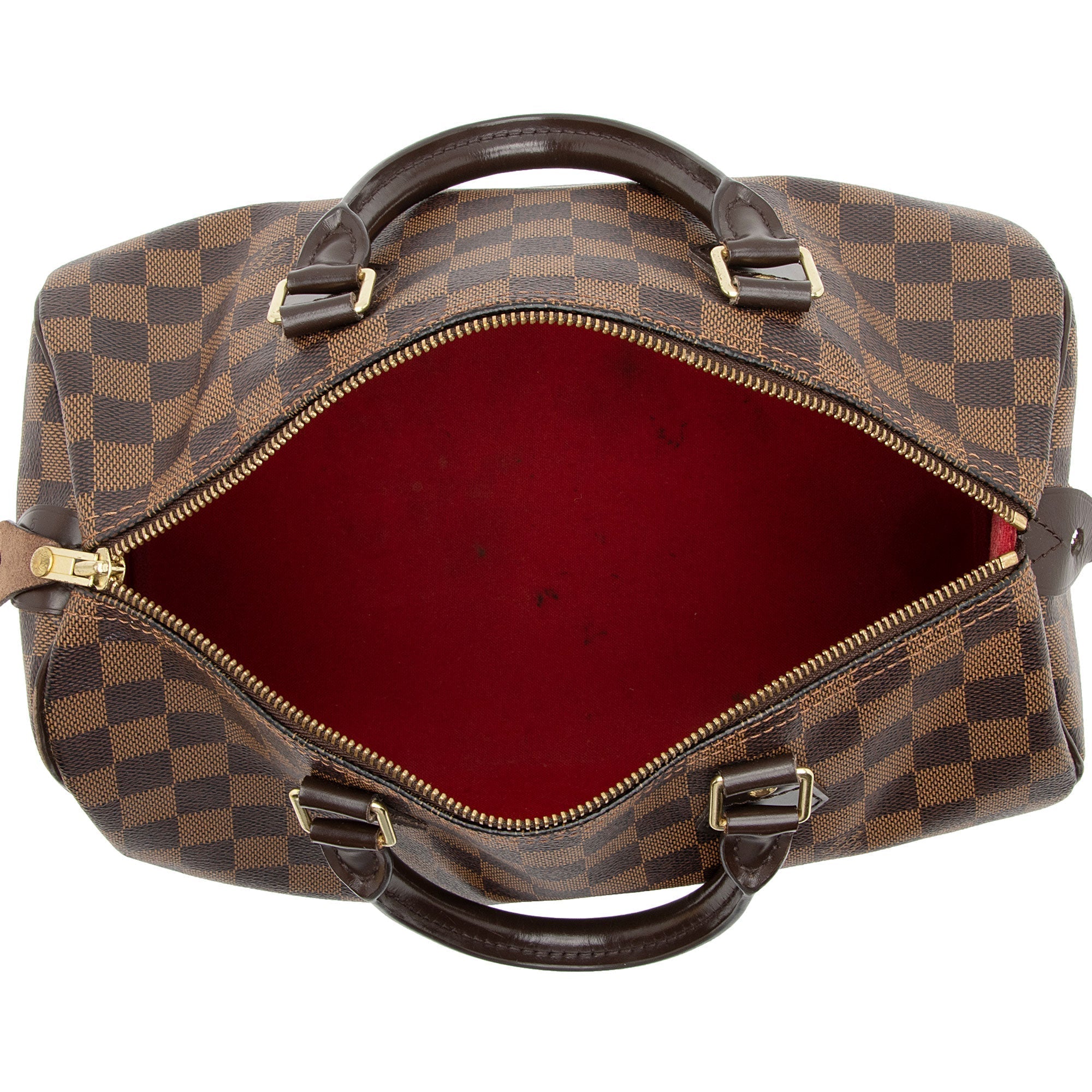 Louis Vuitton Damier Ebene Speedy 30 Satchel (SHF-nem96E)