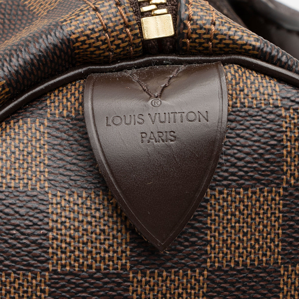 Louis Vuitton Damier Ebene Speedy 30 Satchel (SHF-nem96E)