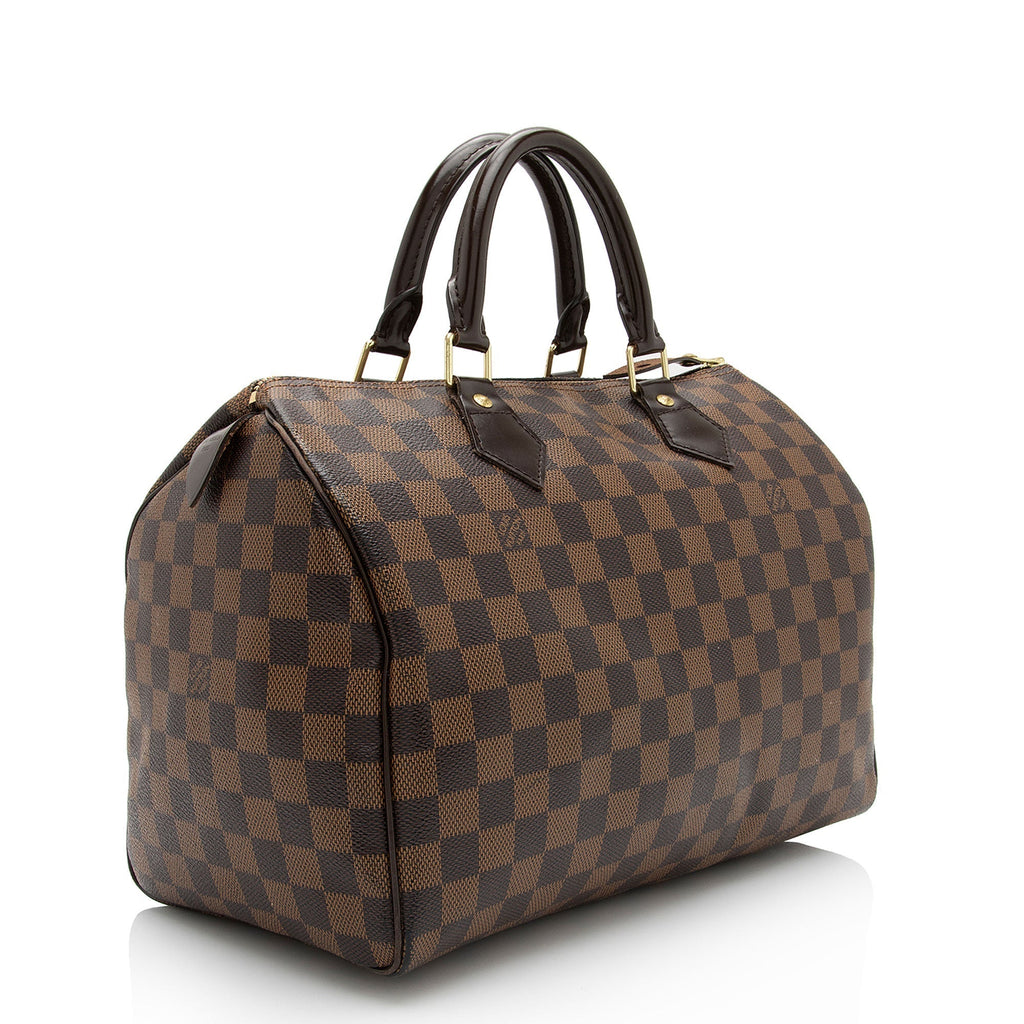 Louis Vuitton Damier Ebene Speedy 30 Satchel (SHF-nem96E)