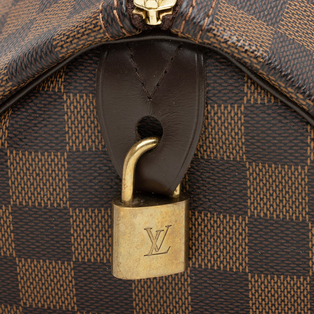 Louis Vuitton Damier Ebene Speedy 35 Satchel (SHF-22618)