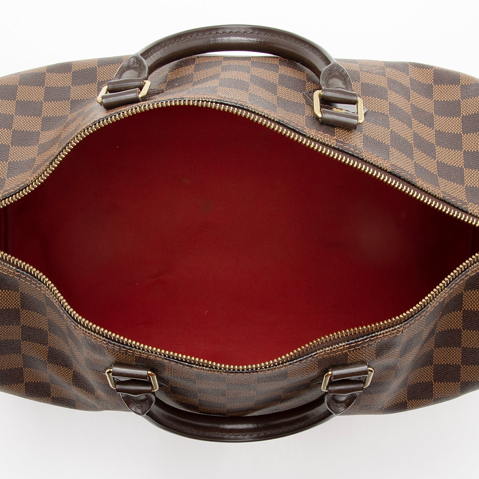 Louis Vuitton Damier Ebene Speedy 35 Satchel (SHF-22618)