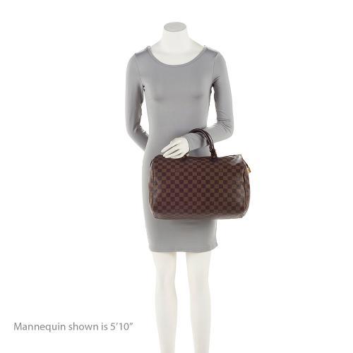 Louis Vuitton Damier Ebene Speedy 35 Satchel (SHF-22618)