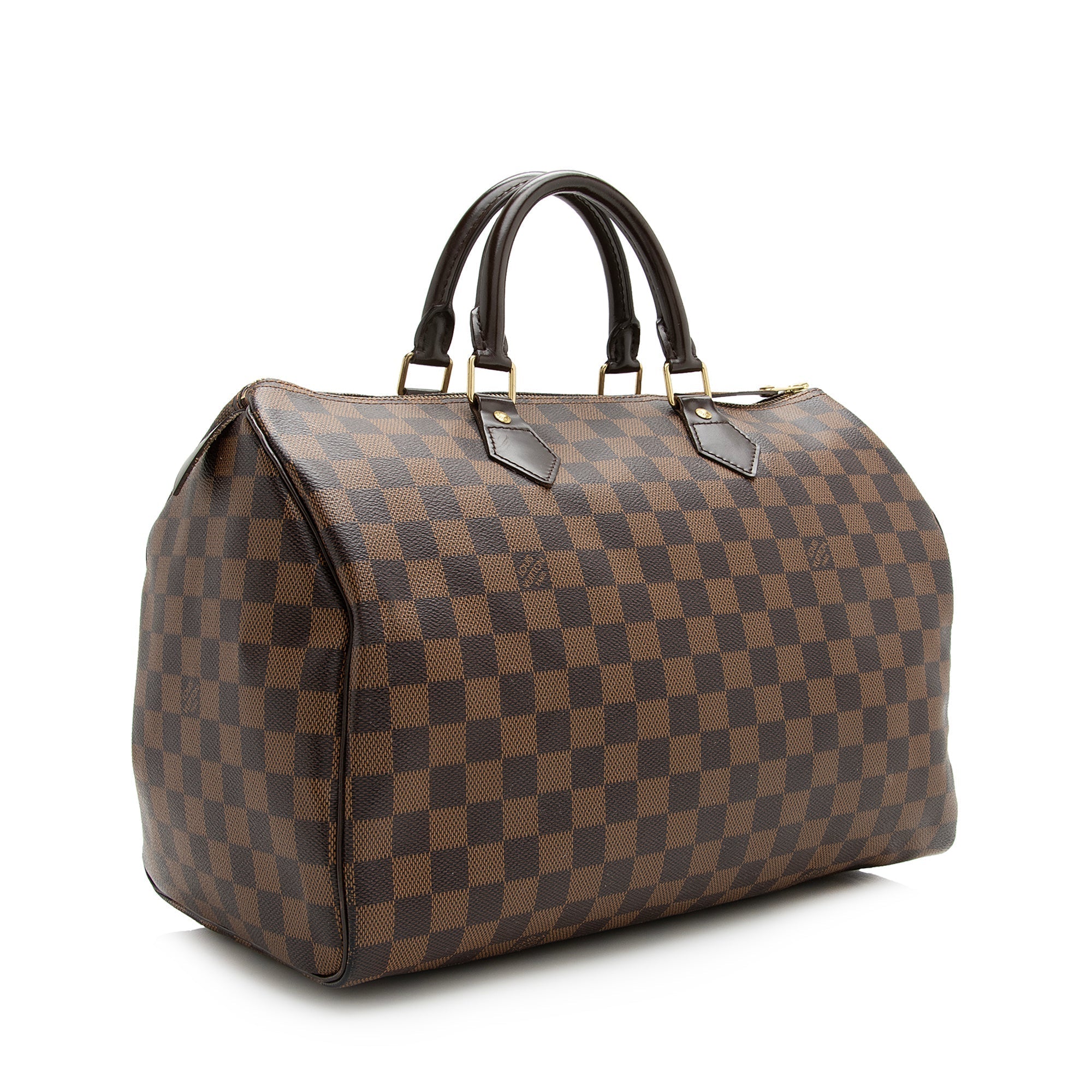 Louis Vuitton Damier Ebene Speedy 35 Satchel (SHF-22618)