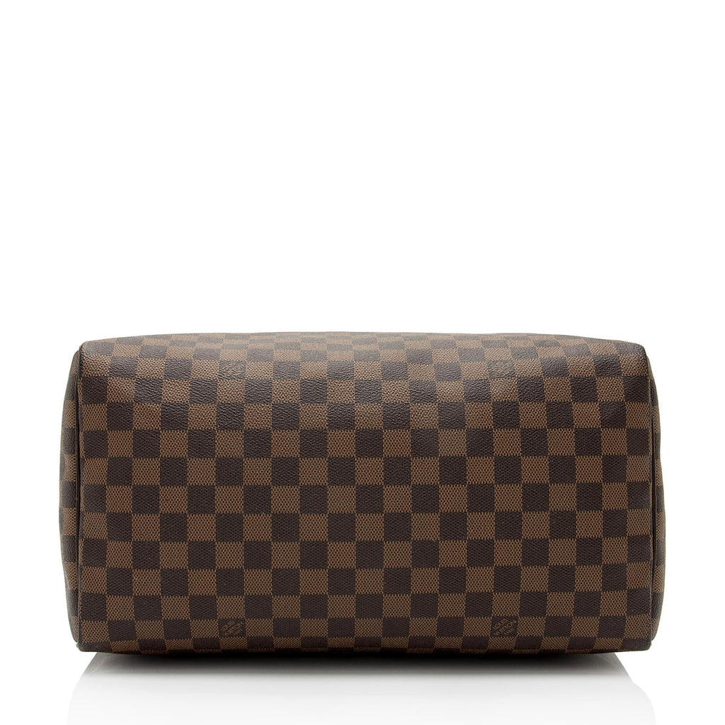 Louis Vuitton Damier Ebene Speedy 35 Satchel (SHF-ornY4j)