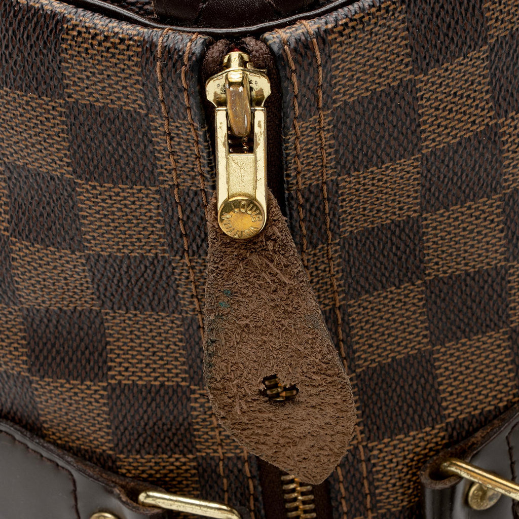 Louis Vuitton Damier Ebene Speedy 35 Satchel (SHF-ornY4j)