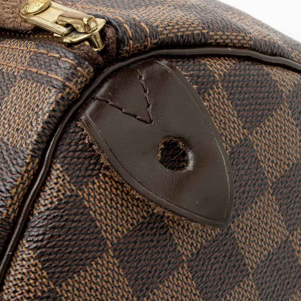 Louis Vuitton Damier Ebene Speedy 35 Satchel (SHF-ornY4j)