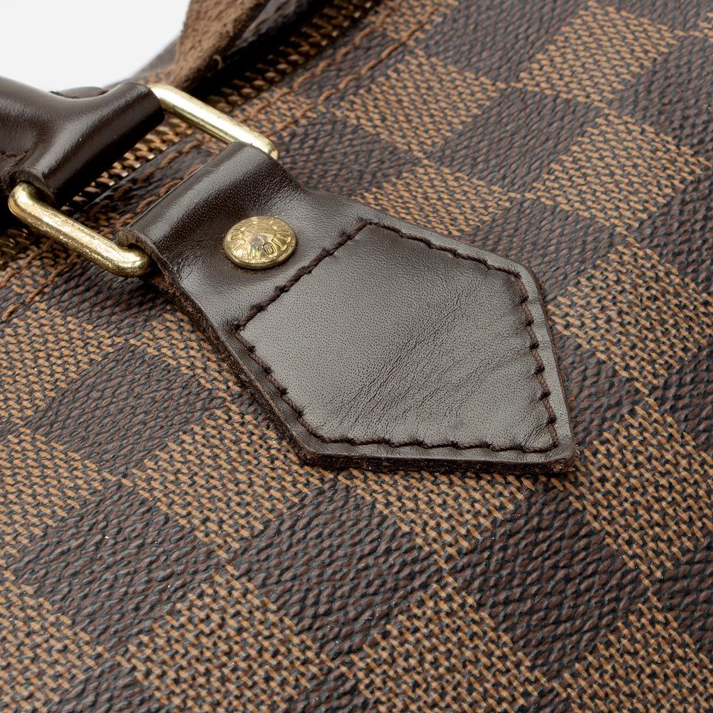 Louis Vuitton Damier Ebene Speedy 35 Satchel (SHF-ornY4j)