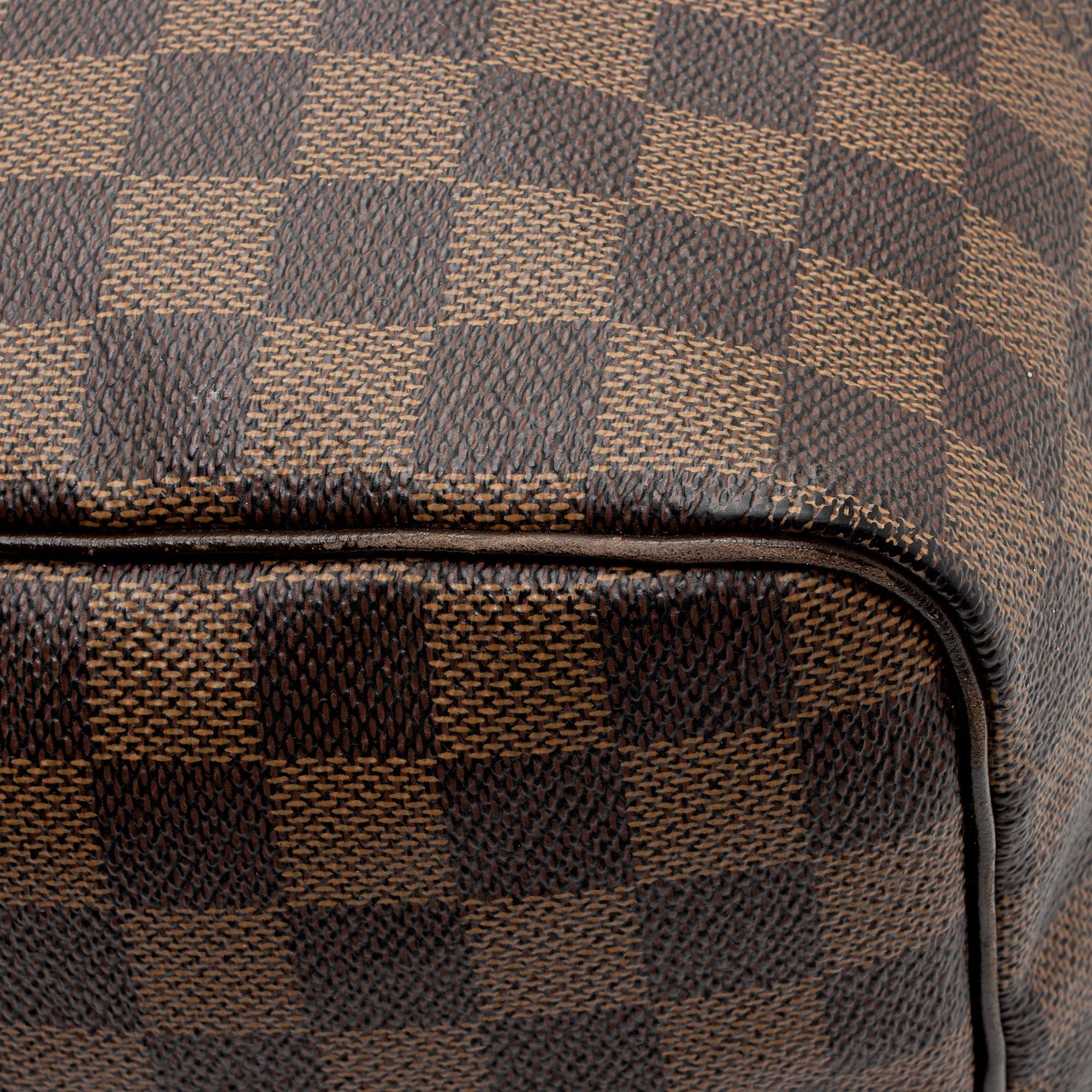 Louis Vuitton Damier Ebene Speedy 35 Satchel (SHF-ornY4j)